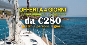 offerta vacanza in barca a vela ventotene ponza e palmarola ad un prezzo offerta 280 euro a persona con charteryacht.it